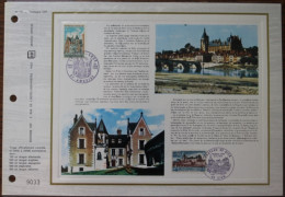 FRANCE - FDC - Château De Gien Et Le Clos -Lucé , à Amboise - Feuillet N° 244 Du Catalogue CEF - 1970-1979