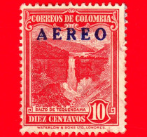 COLOMBIA - Usato -  1953 - Cascate Di Tequendama - Falls - 10 P.aerea - Colombia