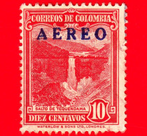 COLOMBIA - Usato -  1953 - Cascate Di Tequendama - Falls - 10 P.aerea - Kolumbien