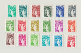 France 35 Timbres Neufs Sabine De Gandon Année 1978 1979 1980 1981 - 1977-1981 Sabine (Gandon)