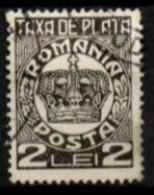 ROUMANIE    -   Taxe  -    1932  . Y&T  N° 92 Oblitéré - Impuestos