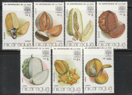 NICARAGUA - N°1424/7+PA  ** (1986) Fruits - Nicaragua