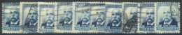 SPAIN, 1931/32, EMILIO CASTELAR STAMP QTY. 10, DISCOUNTED (SPECIAL PRICE) # 522, USED. - Gebruikt