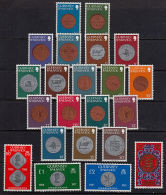 H0055 GUERNSEY 1979, SG 177-89,195-8, Coin Definitives,  MNH - Guernesey