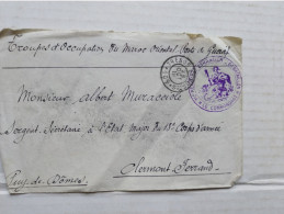 CACHET MILITAIRE SUR ENVELOPPE MAROC ORIENTAL 1er REGIMENT ETRANGER 6e BATAILLON - Documentos