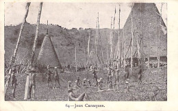 Nouvelle Calédonie - Jeux Canaques - Animé - Carte Postale Ancienne - Nuova Caledonia