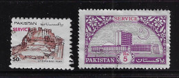 PAKISTAN  1984  SERVICE SCOTT #O121,0129  USED  CV $0.40 - Pakistan