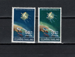 Thailand 1968 Space Syncom Satellite Set Of 2 MNH - Asie