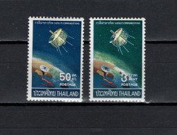 Thailand 1968 Space Syncom Satellite Set Of 2 MNH - Asia