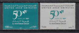 2007 United Arab Emirates Al Rostamani Group Complete Set Of 2 MNH - Ver. Arab. Emirate