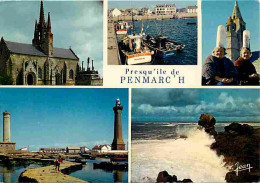 29 - Penmarc'h - Multivues - Bateaux - Folklore - Effet De Vagues - Flamme Postale - Voir Scans Recto Verso  - Penmarch