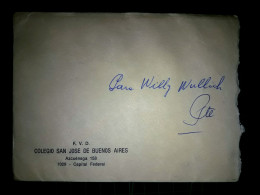 ARGENTINE, Enveloppe Du "Colegio San Jose De Buenos Aires". Années 1980. - Gebraucht