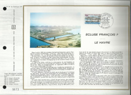 FRANCE - FDC - Ecluse François 1er - Le Havre -   Feuillet N° 251 Du Catalogue CEF - 1970-1979