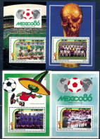 St Vincent - 1986 - Soccer: Mexico 86 - Yv Bf 29/32 - 1986 – México