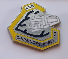 FF237 Pin's SNCF TGV Train Blanc CER Cheminots Paris Est Qualité EGF Achat Immédiat - TGV