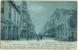 Mondschein-AK Bremerhaven, Bürgermeister-Smidt-Straße 1898 - Bremerhaven