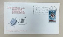 PN) 1966 SPAIN, XVII INTERNATIONAL ASTRONAUTICAL FEDERATION CONGRESS, FDC XF - Autres & Non Classés