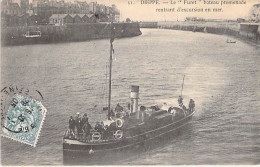 France - Dieppe - Le Furet - Bateau Promenade Rentrant D'excursion En Mer - Animé  - Carte Postale Ancienne - Dieppe