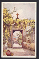 A Chapel Doorway - Flowers & Plants Of Madeira Portugal - Ella Du Cane Artist - 1900-1949