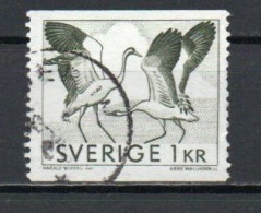 Sweden, 1968, Dancing Cranes, 1kr, USED - Oblitérés