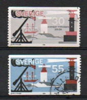 Sweden, 1969, Swedish Lighthouse Service 300th Anniv, Set, USED - Used Stamps