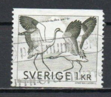 Sweden, 1968, Dancing Cranes, 1kr, USED - Used Stamps