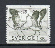 Sweden, 1968, Dancing Cranes, 1kr, USED - Usados