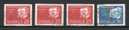 Sweden, 1962, Nobel Prize Winners 1902, Set, USED - Gebruikt