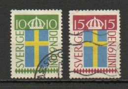 Sweden, 1955, Flag Day, Set, USED - Oblitérés