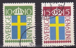 Sweden, 1955, Flag Day, Set, USED - Oblitérés