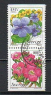 Sweden, 1998, Wetland Flowers, Set/Joined Pair, USED - Usati