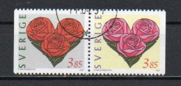 Sweden, 1997, Greetings Stamps, Set/Joined Pair, USED - Gebruikt