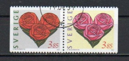 Sweden, 1997, Greetings Stamps, Set/Joined Pair, USED - Usados