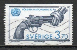 Sweden, 1995, UN 50th Anniv, 3.70kr, USED - Usados