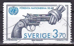 Sweden, 1995, UN 50th Anniv, 3.70kr, USED - Gebraucht