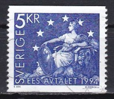 Sweden, 1994, Single European Market, 5kr, USED - Used Stamps