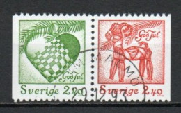 Sweden, 1993, Christmas, Set/Joined Pair, USED - Used Stamps
