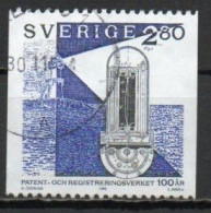 Sweden, 1992, Patent & Registration Office Centenary, 2.80kr, USED - Gebraucht