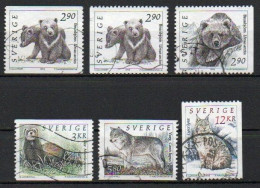 Sweden, 1993, Wildlife, Set, USED - Gebruikt