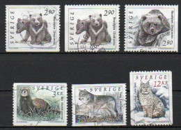 Sweden, 1993, Wildlife, Set, USED - Gebruikt