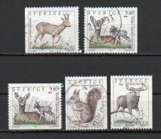 Sweden, 1992, Wildlife, Set, USED - Gebruikt