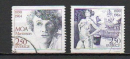 Sweden, 1990, Moa Martinson, Set, USED - Gebruikt