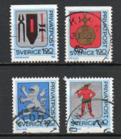 Sweden, 1986, Arms Of Swedish Provinces, Set, USED - Usati