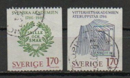 Sweden, 1986, Academy Anniversaries, Set, USED - Gebraucht