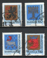 Sweden, 1984, Arms Of Swedish Provinces, Set, USED - Oblitérés