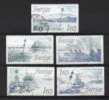 Sweden, 1982, International Buoyage System, Set, USED - Gebruikt