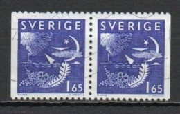 Sweden, 1981, Night & Day, 1.65kr/Joined Pair, USED - Gebruikt