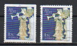 Sweden, 1980, Christmas, 1.25 Kr/2 X Perf 3 Sides, USED - Used Stamps