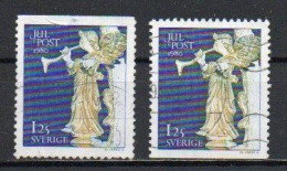 Sweden, 1980, Christmas, 1.25 Kr/2 X Perf 3 Sides, USED - Gebraucht