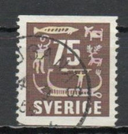 Sweden, 1954, Rock Carvings, 75ö, USED - Gebruikt